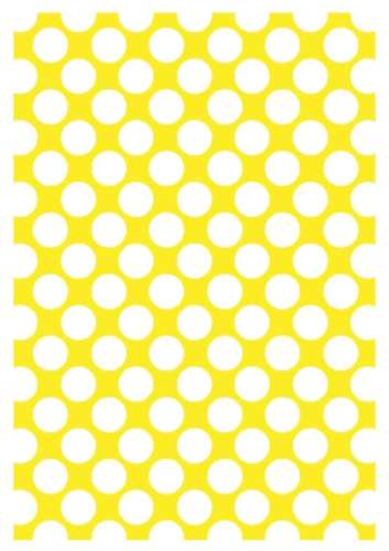 Printed Wafer Paper - Large Polkadot Yellow - Click Image to Close